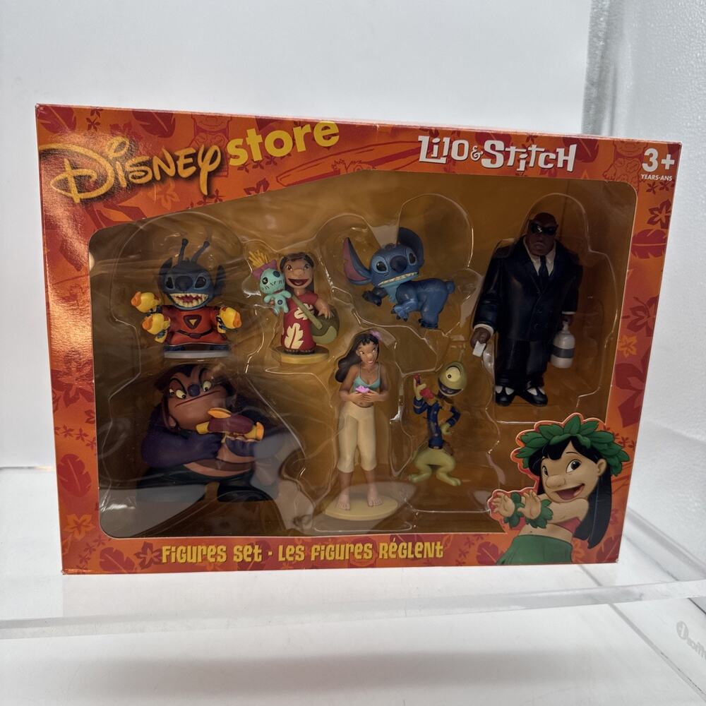 Disney Store Lilo & Stitch Figure Set – Stitch, Lilo, – Collector Boxed Set